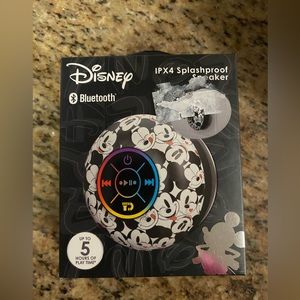 Disney Bluetooth IPx4 Splashproof Speaker Mickey Mouse LED Multiple Colors